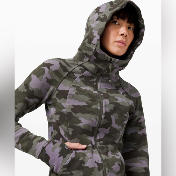 lululemon athletica Camouflage Zip Hoodie - Green and Purple - Picture 2 of 13